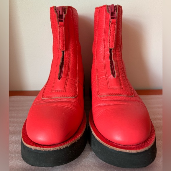 Camper Zip Up Ankle Boots in neon pink size US 6/EU 36 *RARE COLOR* - Picture 2 of 12